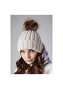 Beechfield Fur Pop Pom Chunky Beanie B412