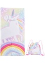 Unicorn Shooting Star Fold-Out Towel Backpack GPB03732